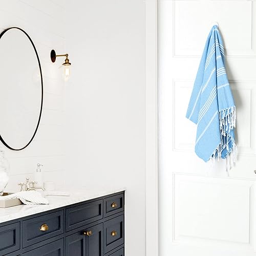 Miniatura 6 de PÜSKÜL - Toalla de playa turca de gran tamaño, sin arena, 100% algodón para piscina y piscina, extrasuave, 39 x 70 pulgadas para vacaciones, 1 pieza