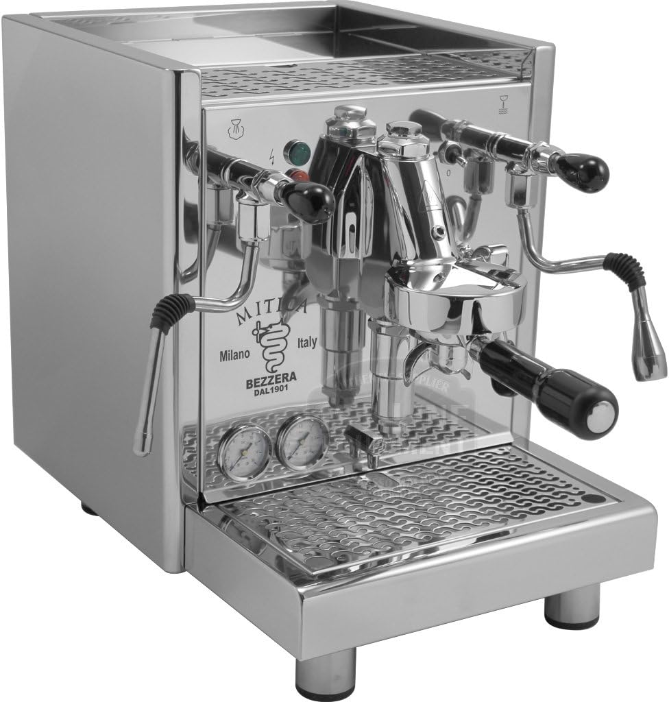 Bezzera Mitica Commercial Espresso Machine - HX SS PID boiler switchable tank / direct connect Rotary Vane Pump
