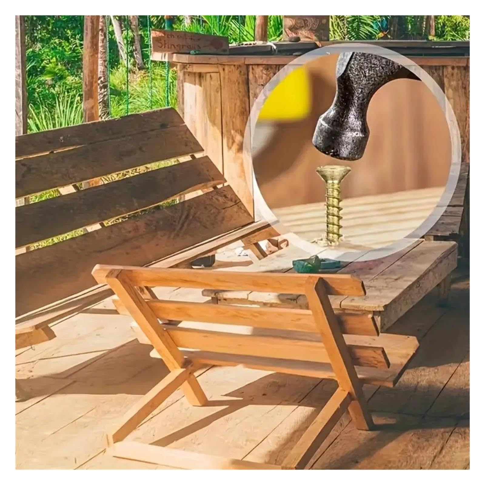 Wkręca gwóźdź