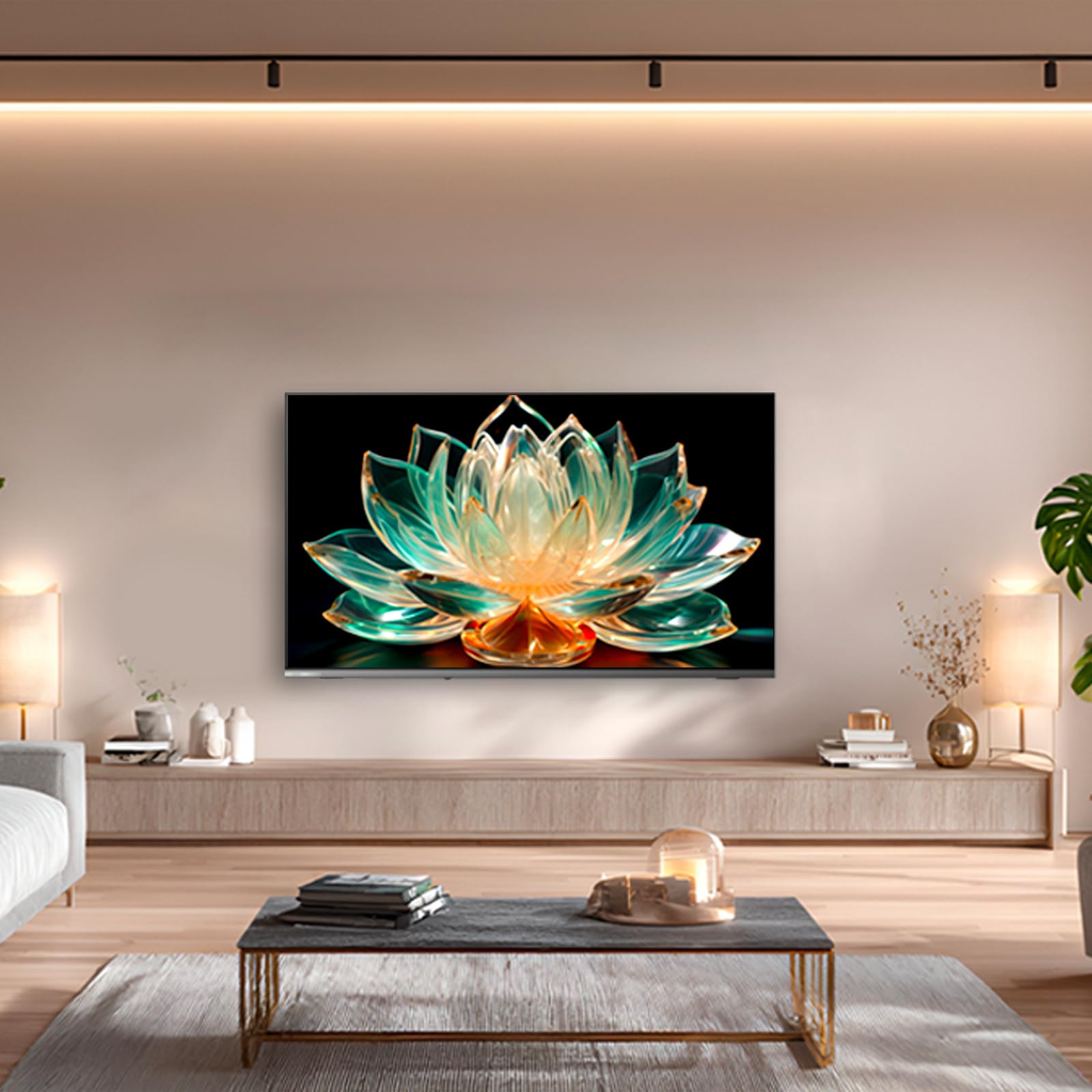 Google QLED 4K UHD CHIQ 43QA10 Smart TV 43 cale (109 cm) | HDR10, VRR i ALLM | Ultracienka metalowa konstrukcja bez ramy | Dolby Audio | Nowy model 2025