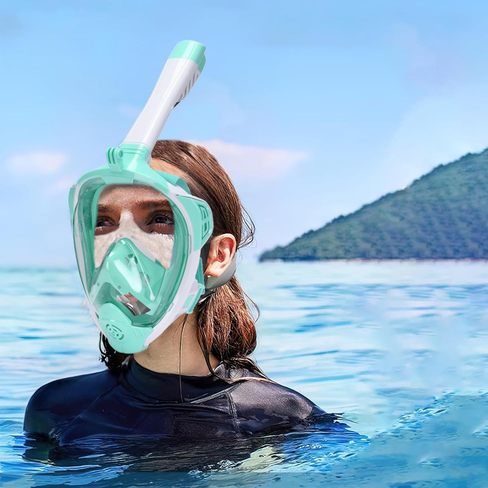 Gafas de esnórquel para adultos, gafas de natación antivaho, vista panorámica de 180°, gafas de natación antivaho, gafas de buceo sin fugas para hombres y mujeres