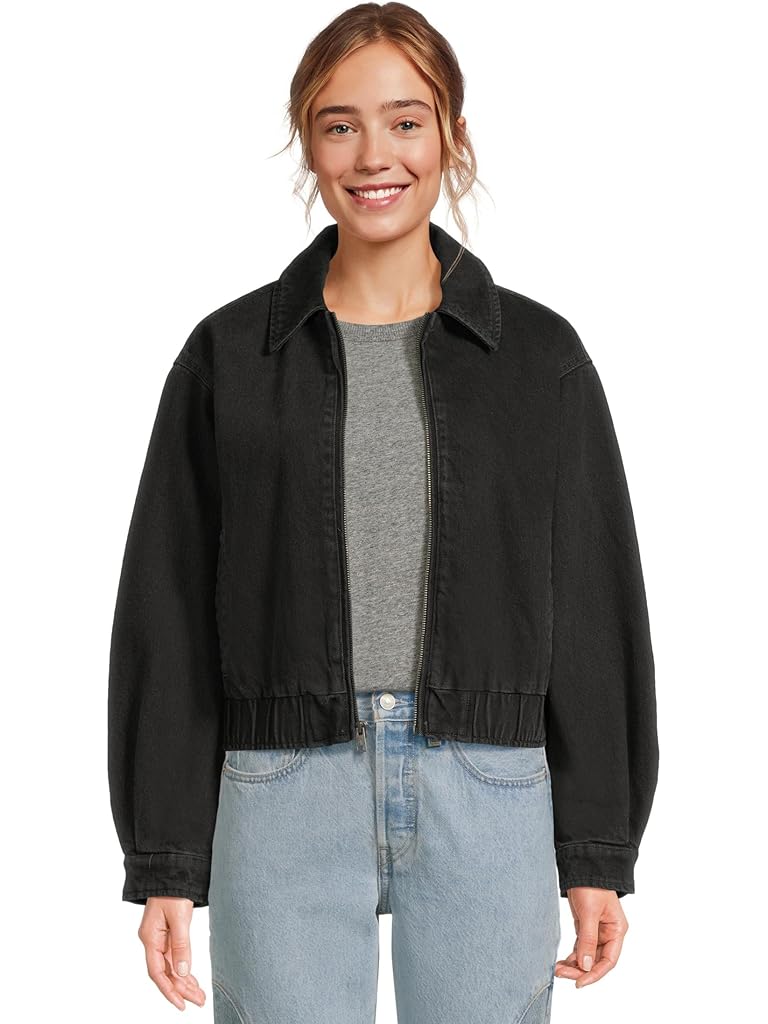 Black Levi's® Laydown Collar Bomber
