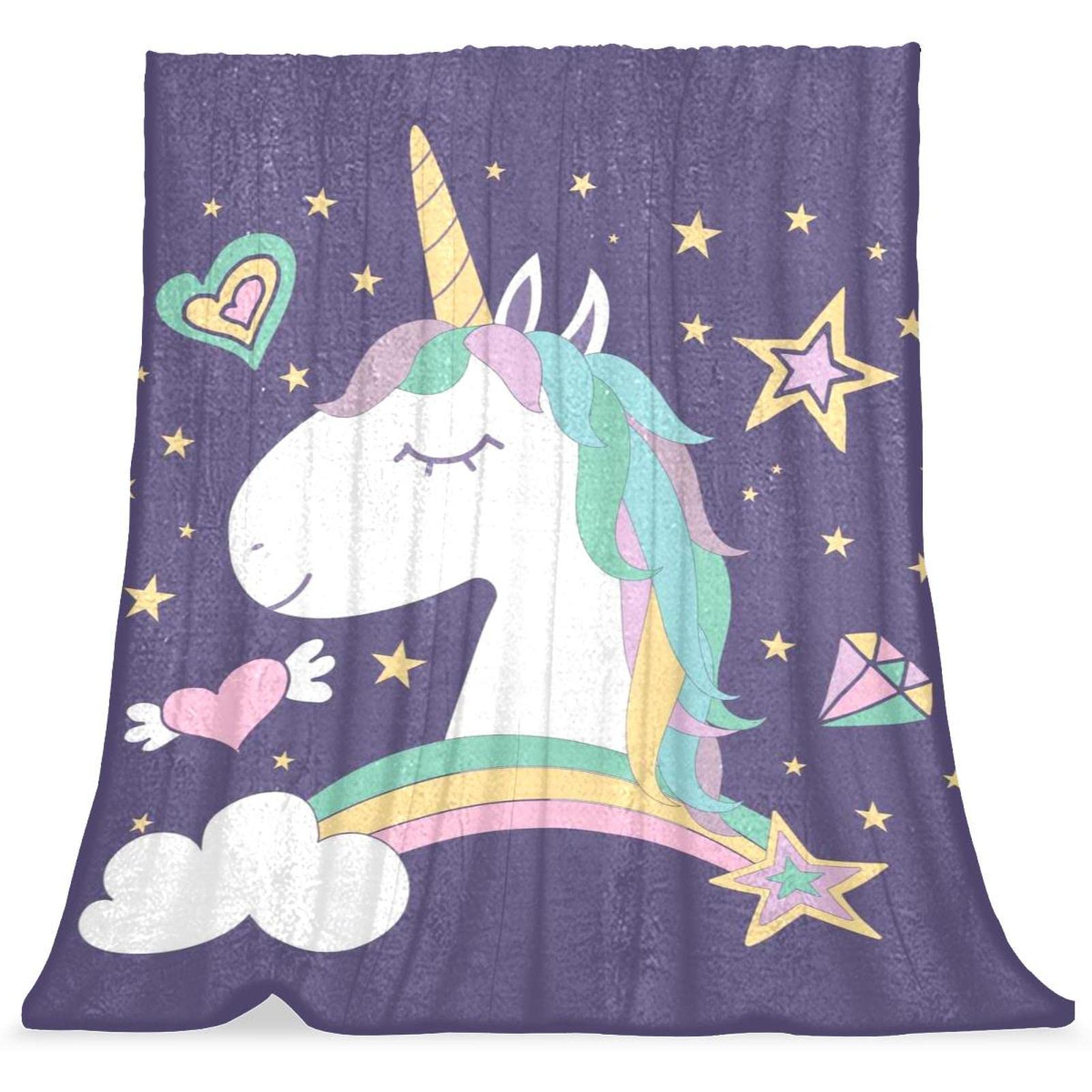 Couvre-lit doux arc-en-ciel pour apaiser le coucher des enfants