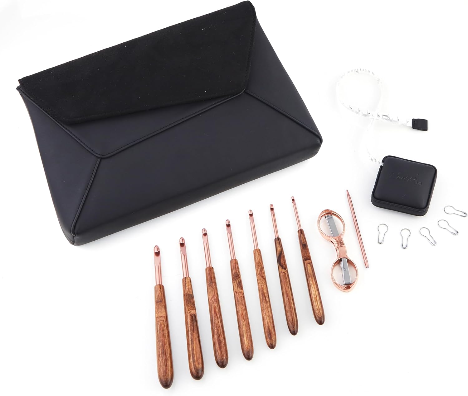 KnitPro - KnitPro Limited Edition Glossy Finish Wood Mellow Crochet Hook Gift Set - 1 Set