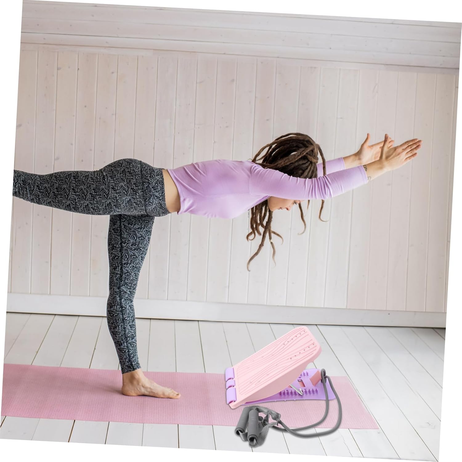 POPETPOP 1Set Fitness Level Calf Incline Board for Physical Therapy Portable Design for Home Travel Versatile Use for All Ages Lightweight Durable