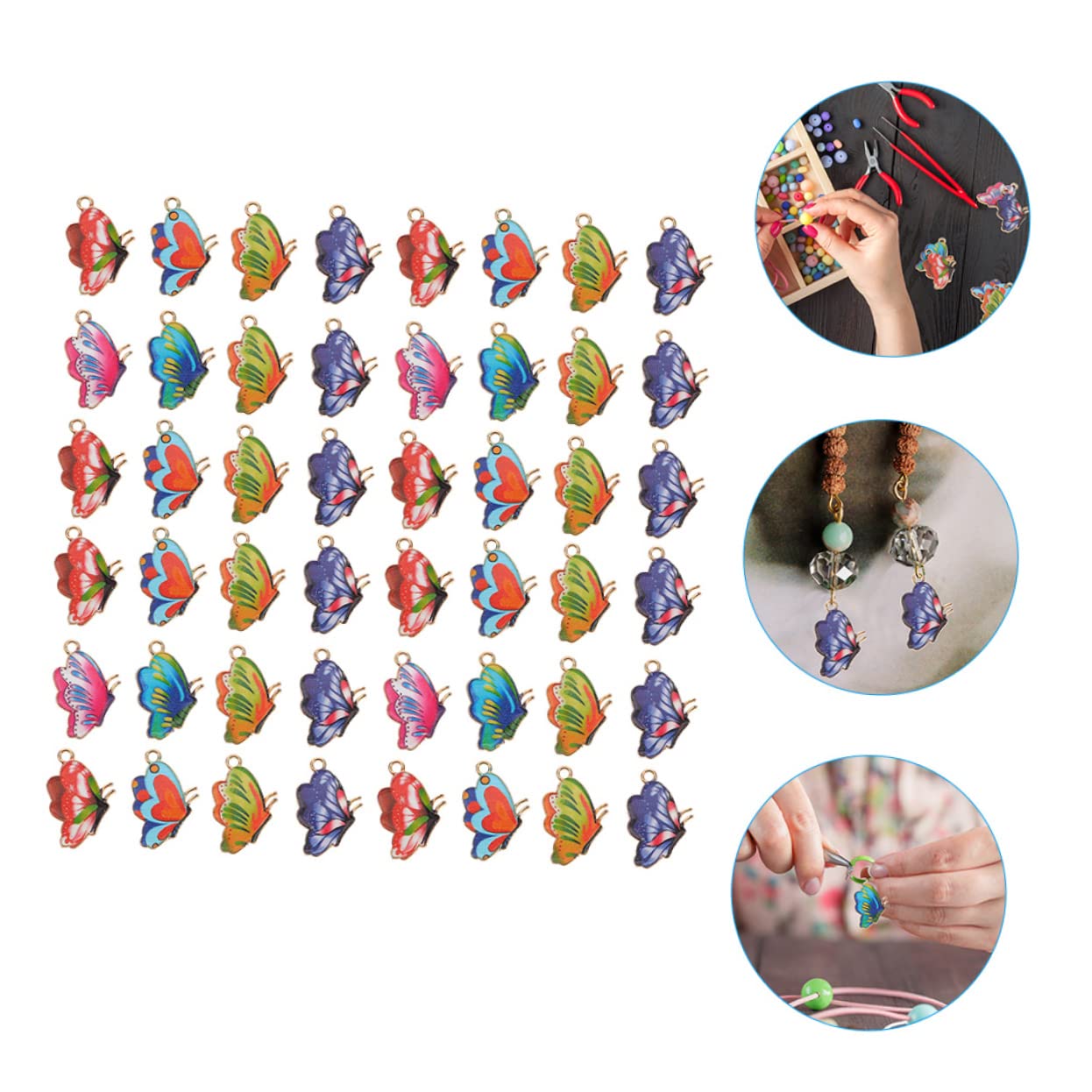 Tofficu Ciondolo Farfalla Ciondoli A Farfalla Colorati Bracciali Colorati Ciondoli Ciondoli Accessorio Per Gioielli Farfalla Ciondoli Per La Realizzazione Di Collane Lega
