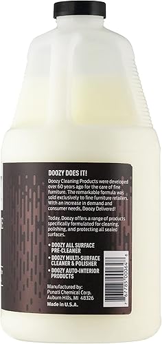 Miniatura 4 de Doozy Pulidor de muebles y gabinetes de 64 onzas para toda la madera, metal, cuero y vidrio, roble, teca, madera oscura y clara, lo mejor para