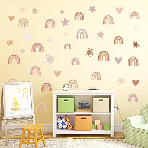 Miniatura 22 de Calcomanía de pared de medio sol, calcomanías de pared grande, calcomanías de pared para habitación de bebé, calcomanías de sol para paredes, Medio