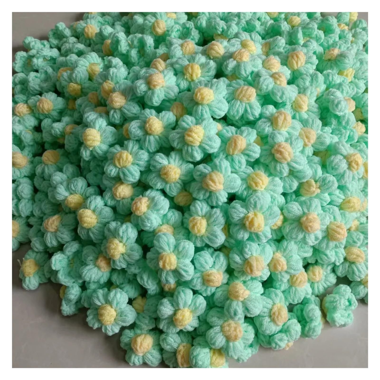 DIY Quilting Fabric kit 100PCS DIY Knitted Flower Handmade DIY Craft