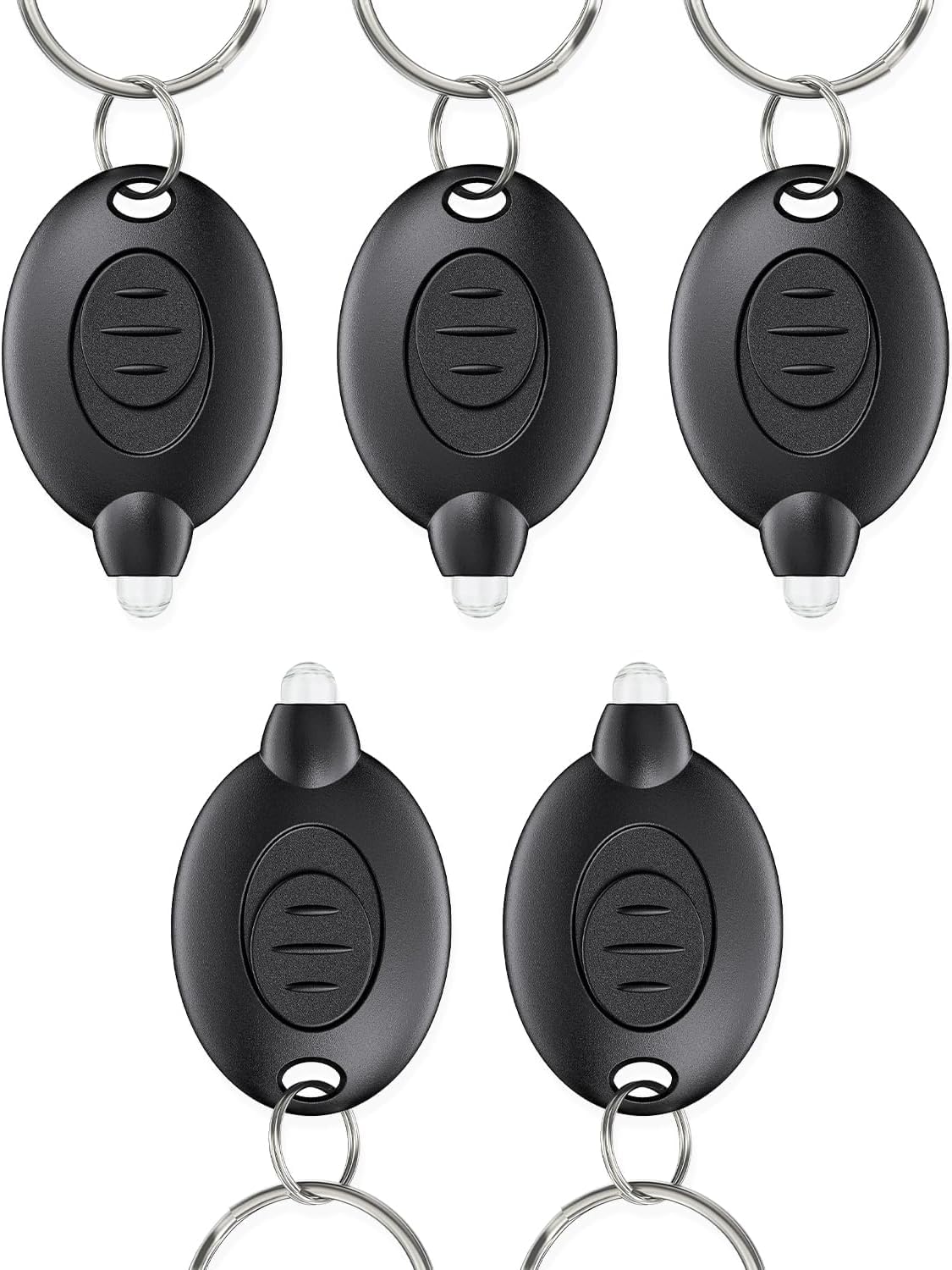 LED Keychain Flashlight Mini LED Keychain Light 12 Lumen Portable Ultra Bright Battery Powered Key Ring Torch for Outdoor Camping Hiking and Emergency Lighting, Black 1PCS-picture-23
