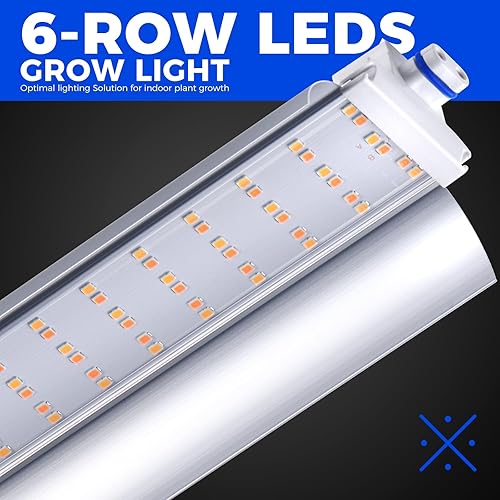 Vista 52 de Barrina CX83 - Soporte para plantas con luces de crecimiento, estante para plantas de 6 niveles con panel de luz de crecimiento ultrafino de Negro