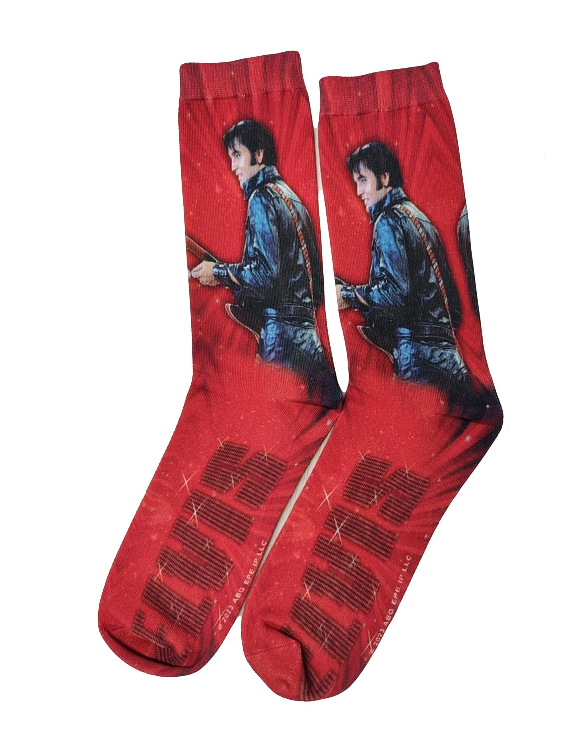 Elvis Presley Red '68 Comeback Socks - Mid-South Products, Red, One Size