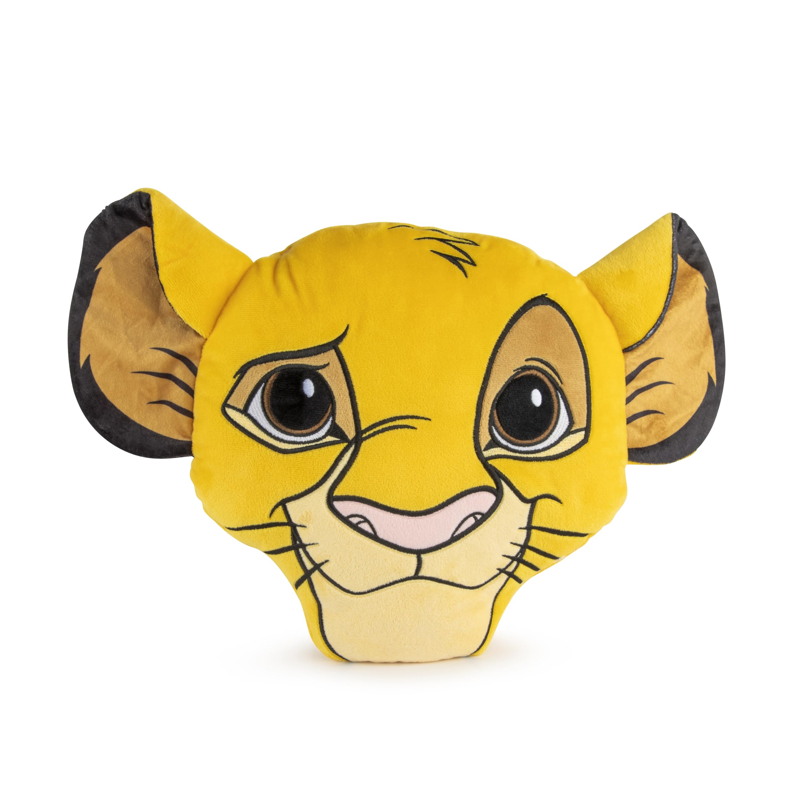 Jay Franco Disney Poduszka dekoracyjna w kształcie króla lewa, Simba, 30 cm, pluszowa poduszka na łóżko dla dzieci