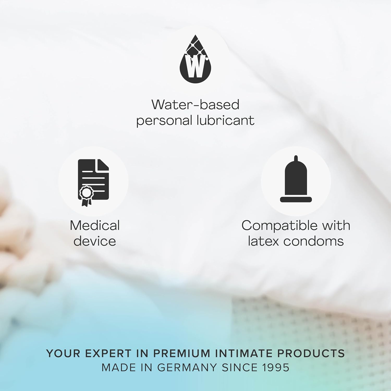 pjur Infinity Water-Based Premium Personal Lubricant, with Moisturizing pH-Optimized Formula - 1.7 fl oz / 50ml