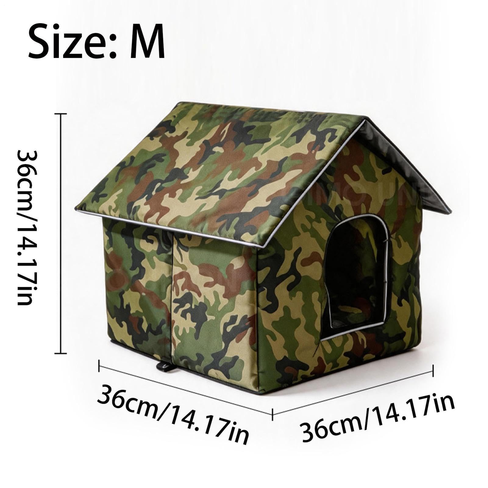 Casa de Gatos refrescante - 3 Capas Aislante térmico Plegable con Bolsas de Hielo - Casa de Mascotas con Aire Acondicionado | En Sala de Estar, Balcón, Patio, Jardín, Cachorro, Perro y Gatito