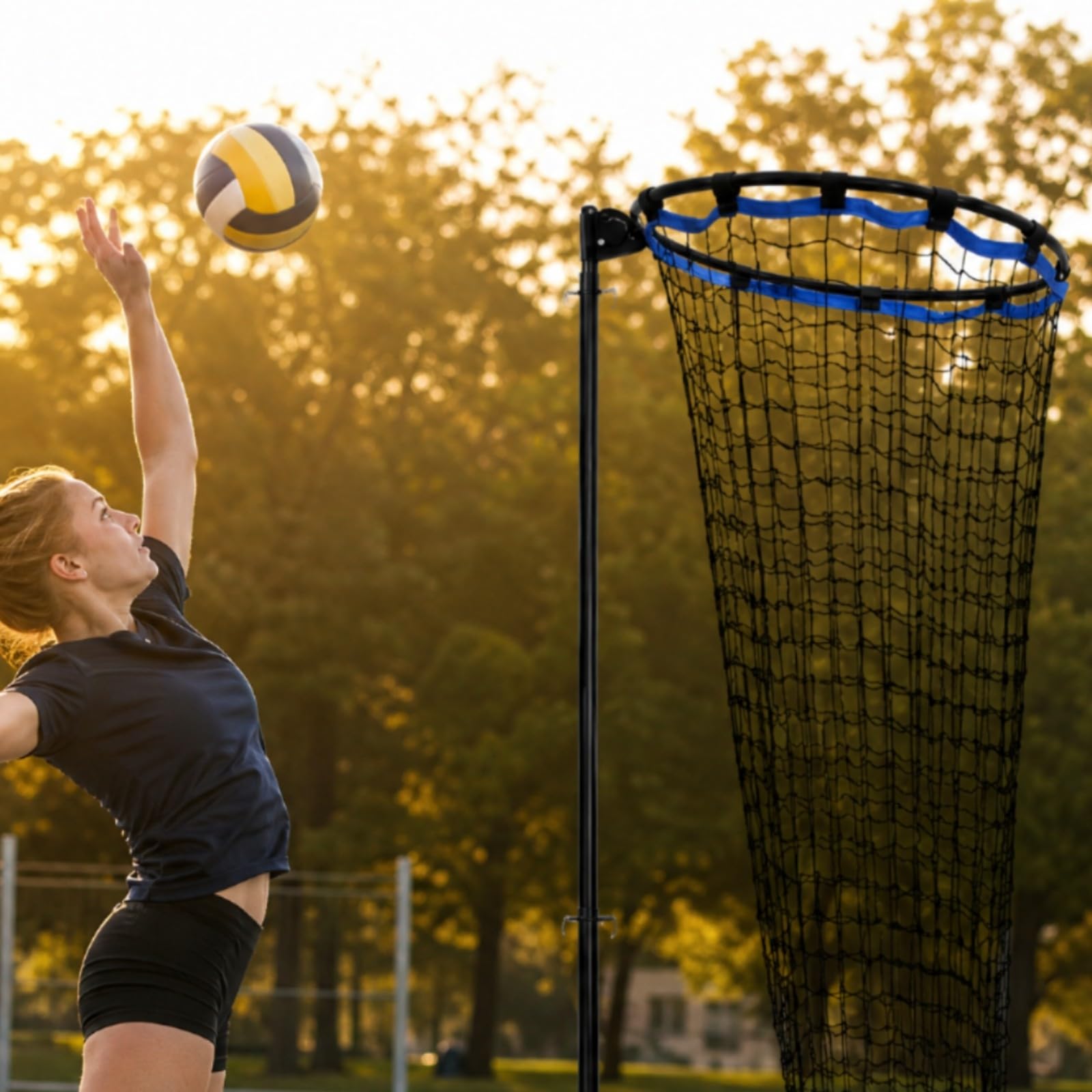 Red Práctica Voleibol Multiangular Red Voleibol con Metálico para Asociaciones portivas, Gimnasio
