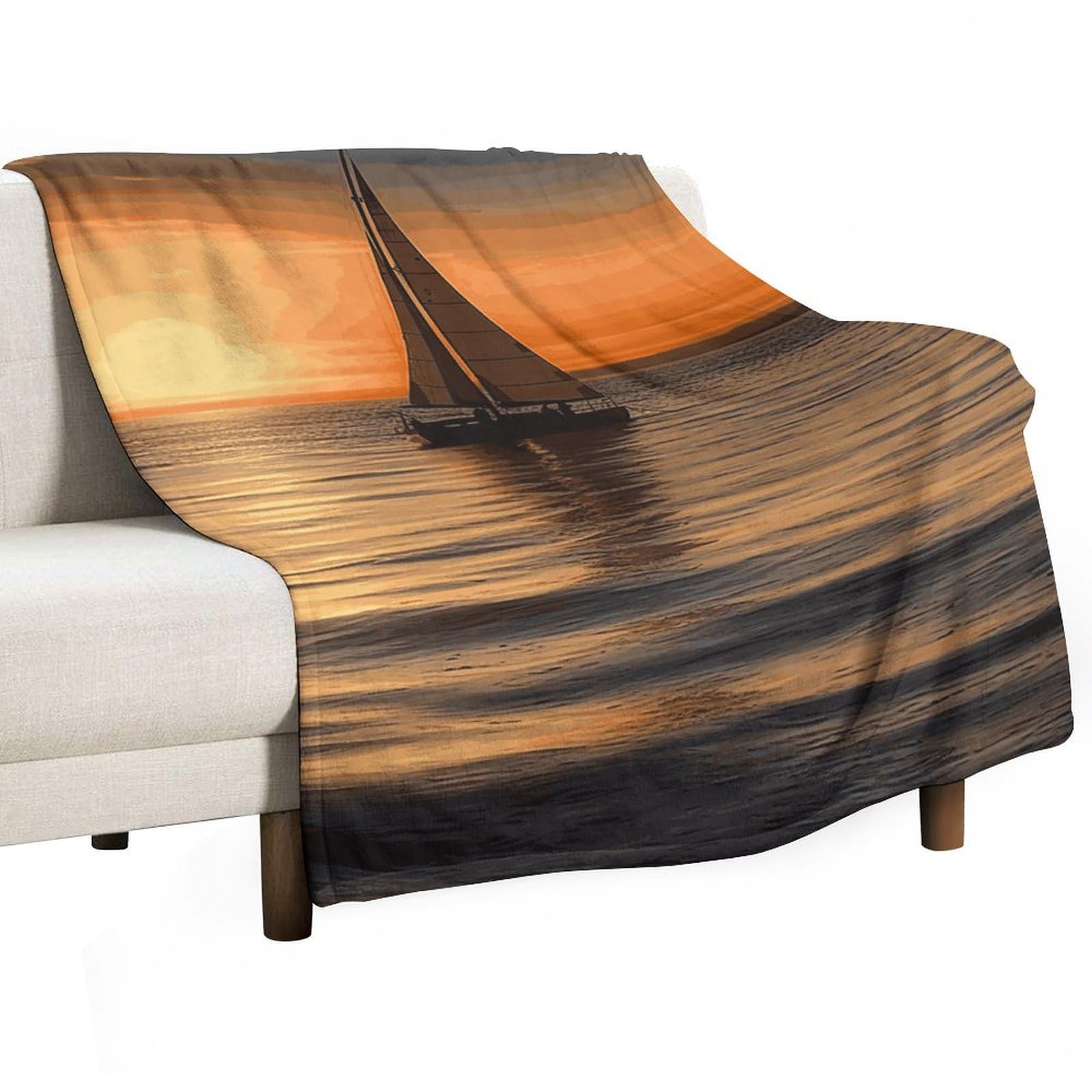 Couverture en molleton douce pour des soirées cocooning au canapé