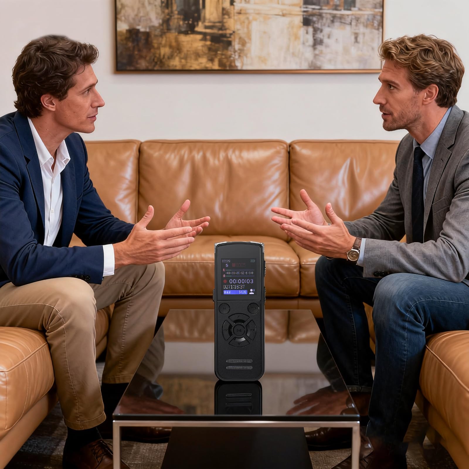 Dictaphone Numérique 64 Go, Enregistreur Vocal USB-C, Réduction du Bruit, 512Kbps, Lecture Intégrée, Enregistreur Audio Portable pour Réunions, Cours, Interviews, Conférences, Lecteur MP3