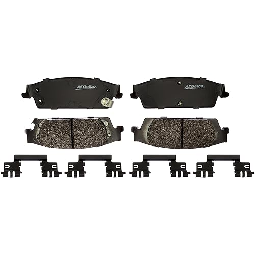 ACDelco Gold 17D1707MHPV (19364077) Enhanced Performance Semi-Metallic Rear Disc Brake Pad Set (Police)