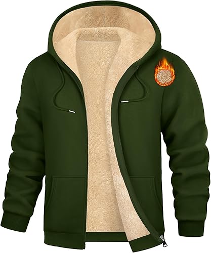 This Sherpa lined full zip hoodie is next level warm and