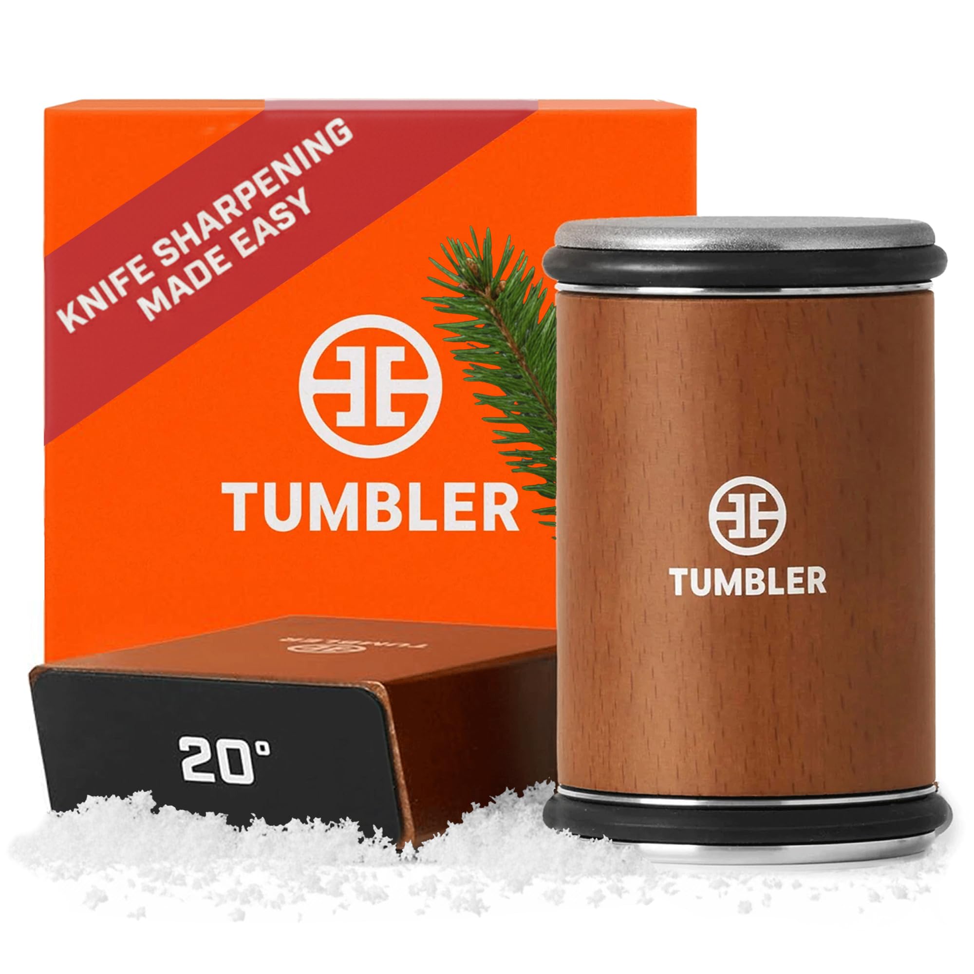 Rolling Knife Sharpener - Knife Sharpening Made Easy - Rolling Knife Sharpening System for Kitchen Knives - Knife Sharpener Kit Offers 15 & 20 Degree Sharpening