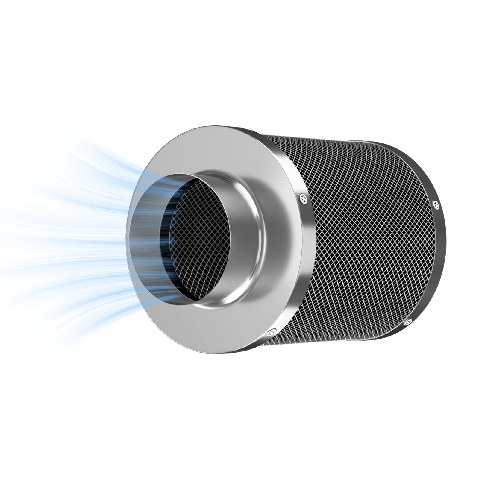 Aktivkohlefilter 100mm×100mm Mit Hochwertiger Aktivkohle Geruchsneutralisation, Luftreiniger für Rohrventilator 100mm, Growzelt, Hydrokulturen