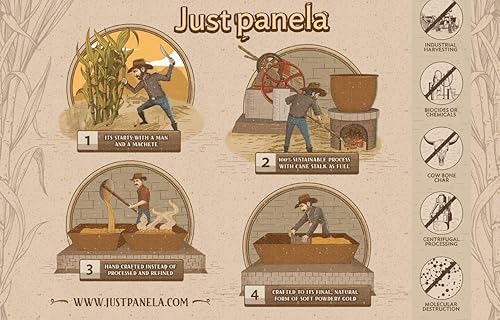 Miniatura 7 de Just Panela Azúcar de caña orgánica sin refinar 1 libra