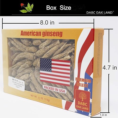 Miniatura 2 de DABC OAK LAND DOL - 4 onzas  3.99ozcaja de raíz de ginseng cultivada a mano de Wisconsin cultivada a mano  Largo mediano