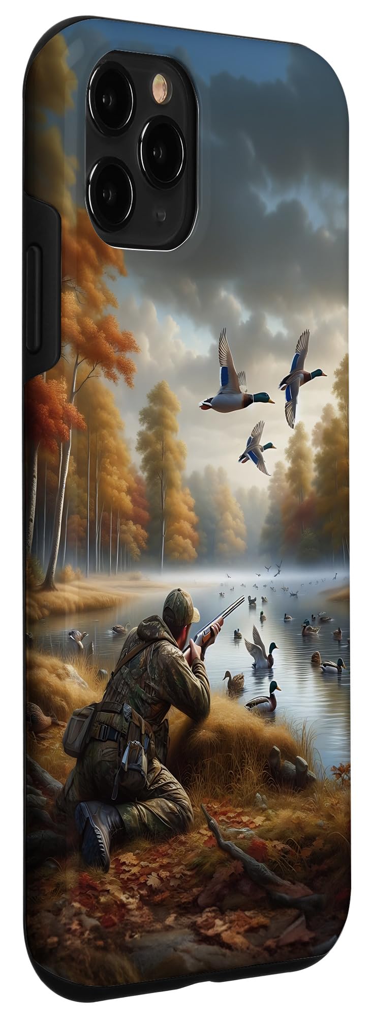 iPhone 11 Pro Duck Hunter Men Illustration Hunting Case - Image 3