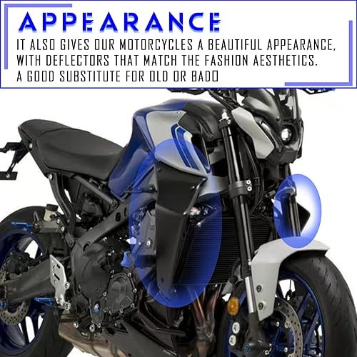 Miniatura 5 de Deflectores fijos de ala de carenado de aleta para motocicleta Downforce Downforce Downforce Naked Spoilers para Y.amaha MT09 MT 09 MT-09 SP 2021