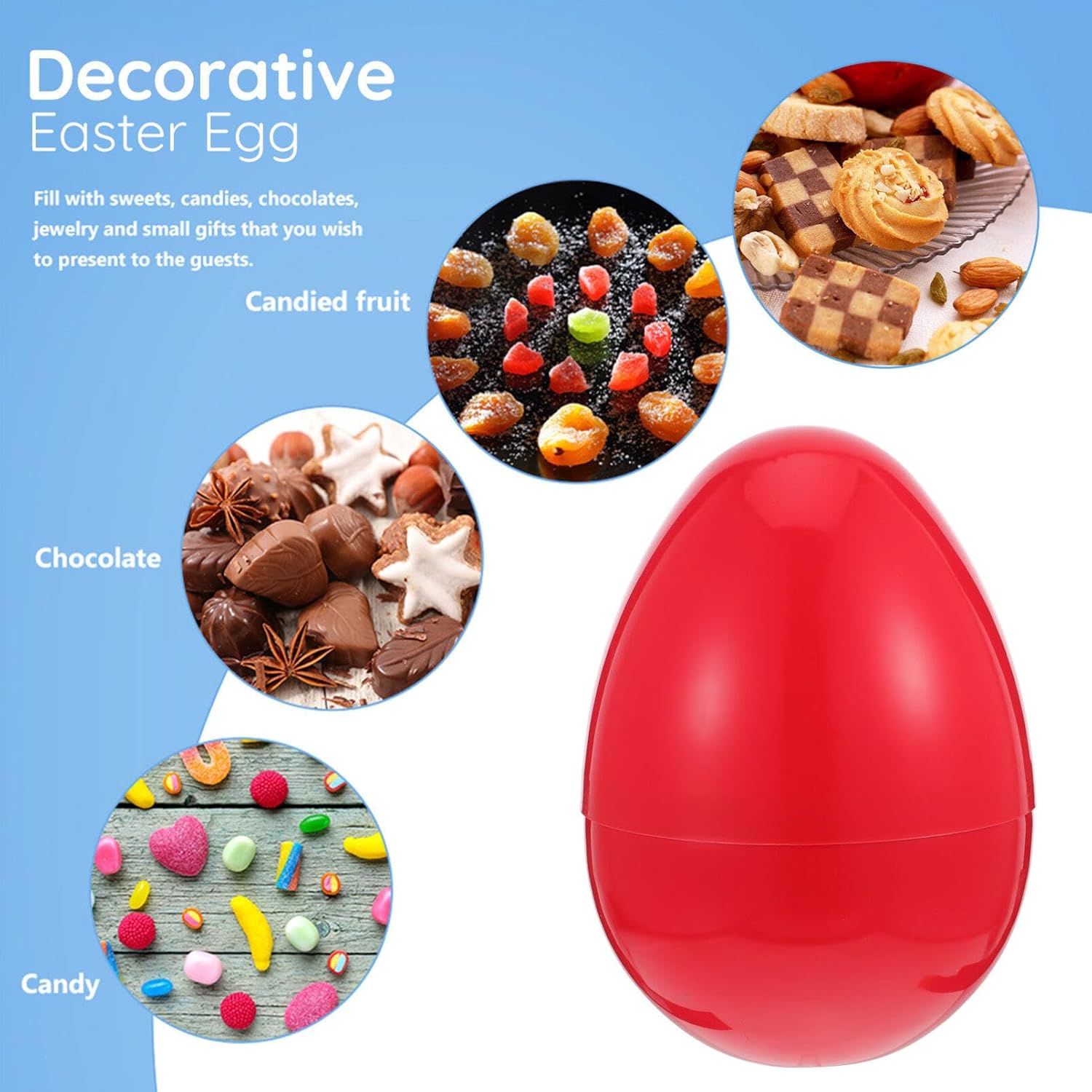 Dark Fillable Eggs, Fillable Easter Eggs Plastic Easter , Basket Stuffers Fillers, for Egg Hunt, Decorations, Toy Egg Basket