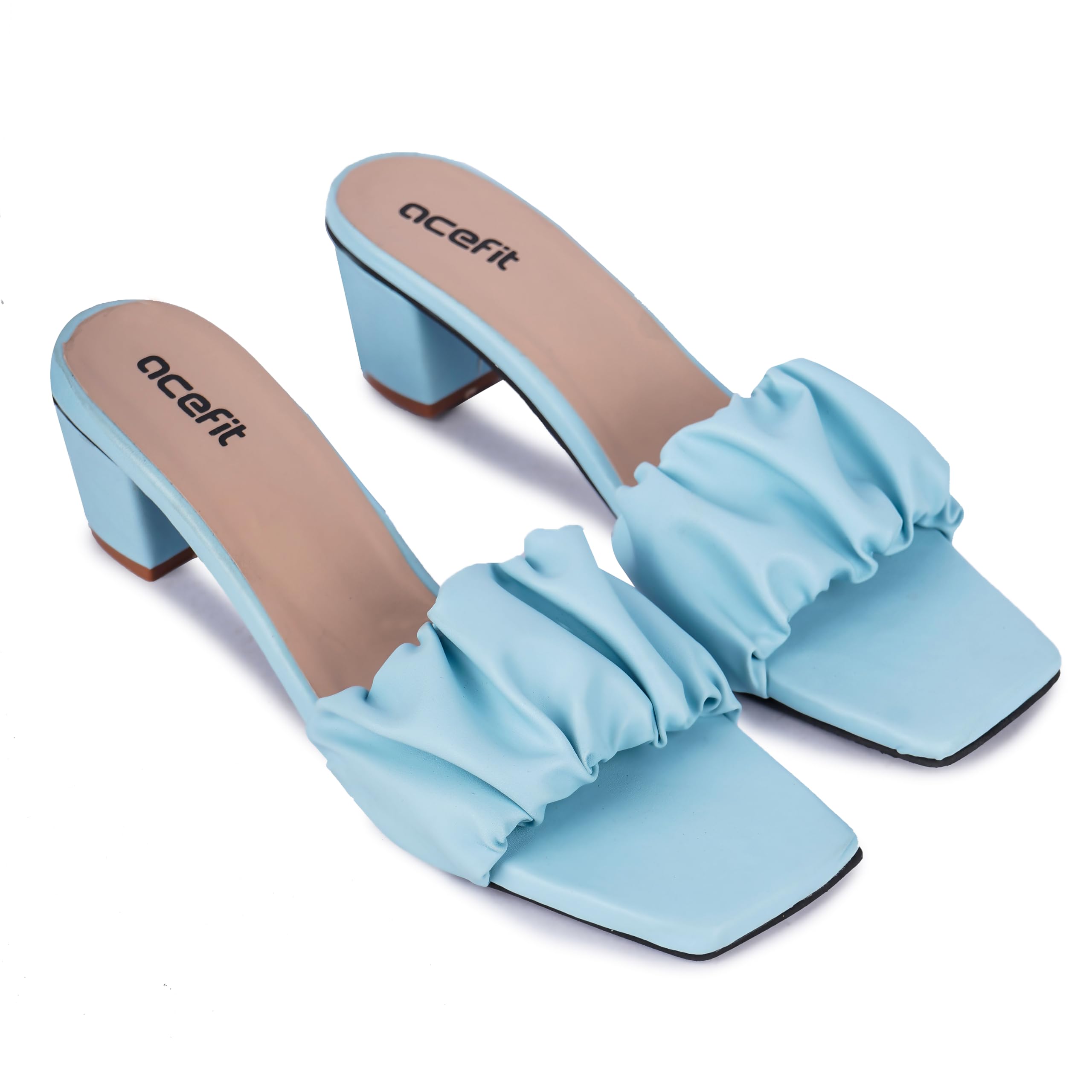 ACEFIT Womens Synthetic Leather Fancy Block Heel Sandals For Daily Use And Occasion Wear (Sky-Blue-9) (B0CNR5ZY83) Amazon Price History, Amazon Price Tracker
