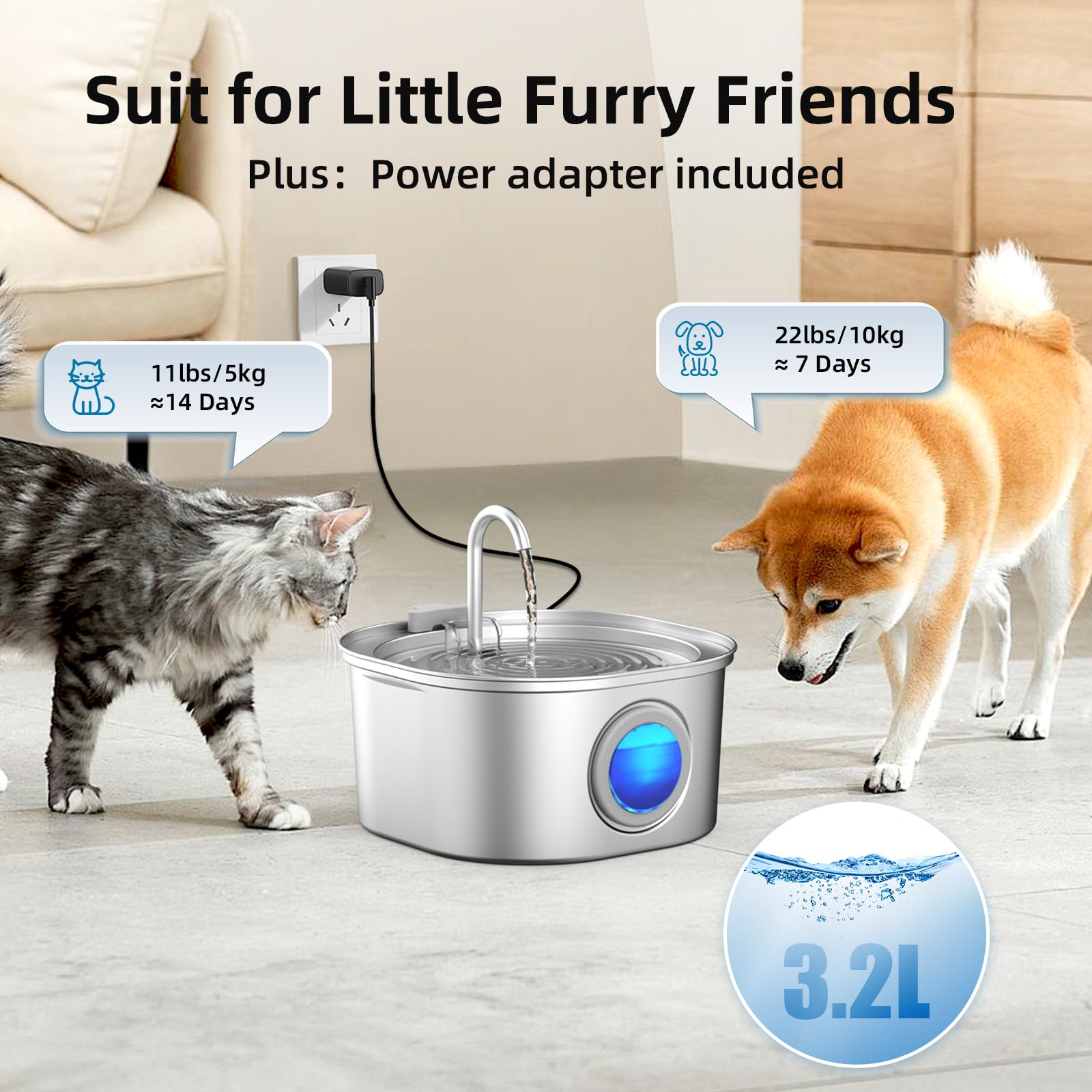 Amazon.com : Casfuy PWS-155 Multi-Layer Filtration Quiet Stainless