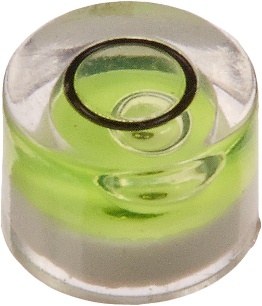 Ten 8mm Diameter Disc Bubble Spirit Level Round Circle Circular New