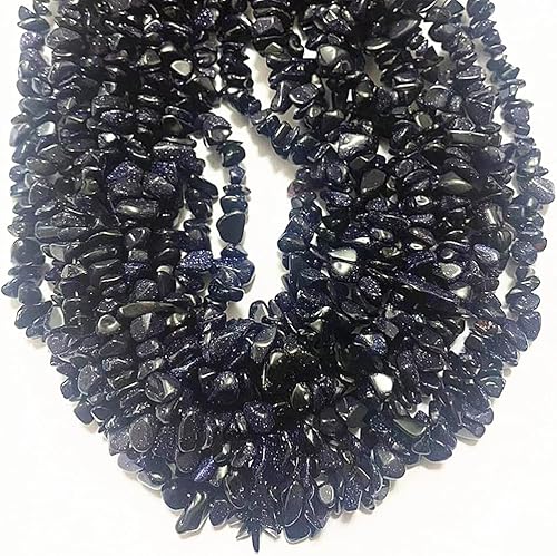Miniatura 6 de Cuentas de piedras preciosas de piedra arenisca azul natural de 0.276-0.315 in, cristales curativos, pulseras de cintura, kit de collar, piedra