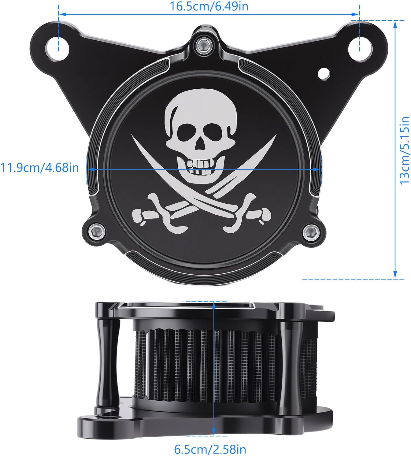 Air Cleaner Intake Filter System Kit for Harley 975 (style 1)