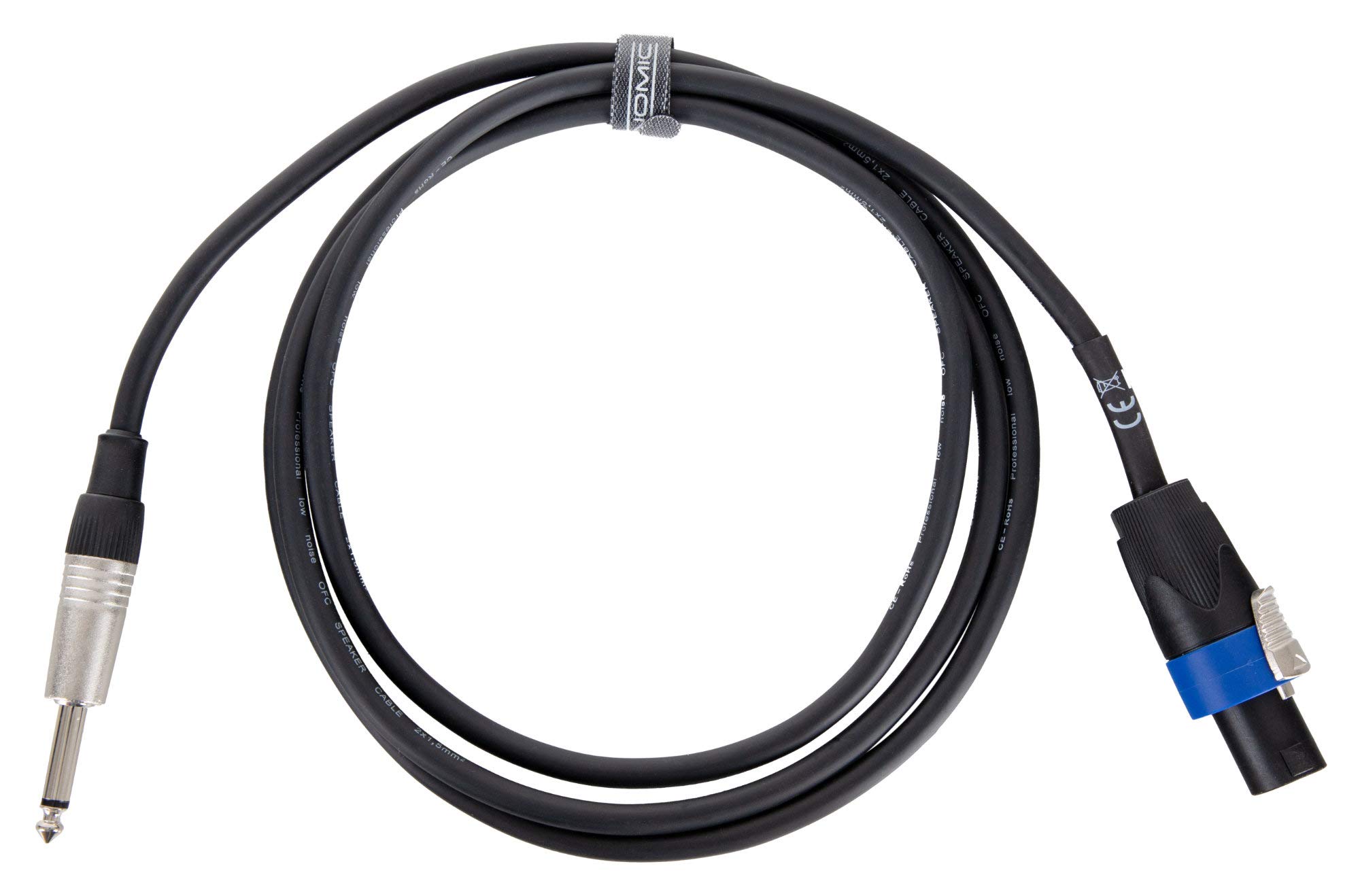 Pronomic Stage BOXJMSP1-2 Luidsprekerkabel - Professioneel luidsprekerkabel - Connector: 6,3 mm jack naar Speakon-compatibel - Draaddoorsnede: 2x 1,5 mm² - Lengte: 2,5 m - Zwart