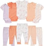 Ruliby Bodysuit bébé et Pantalon Set Summer Ribbed Mix Match Enfant garçon fille Vêtements Outfits