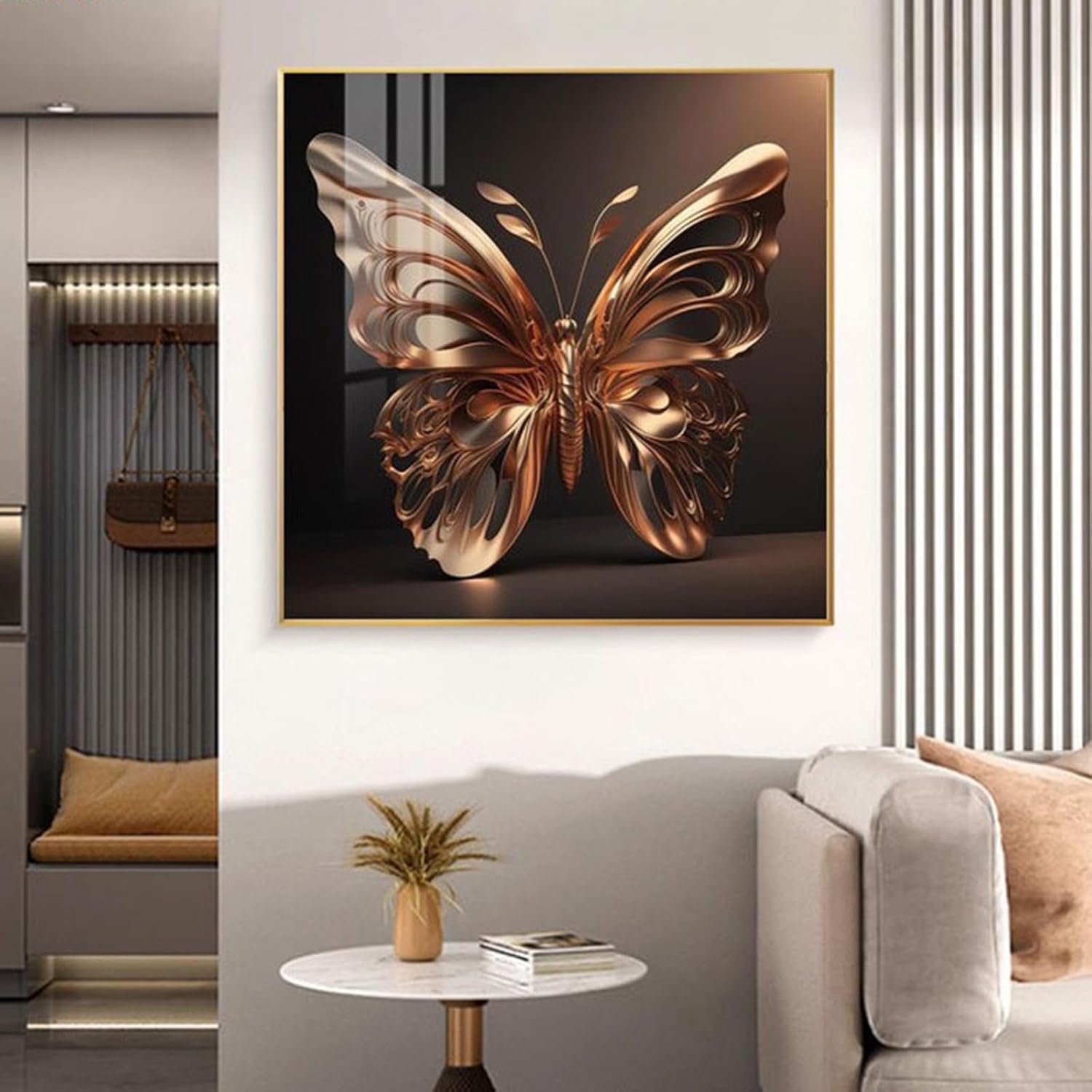 [JUI3N] アートパネル 抽象画 70*70cm リビング 設計4 北欧 絵画 インテリア 壁飾り リビングルーム 寝室 キャン