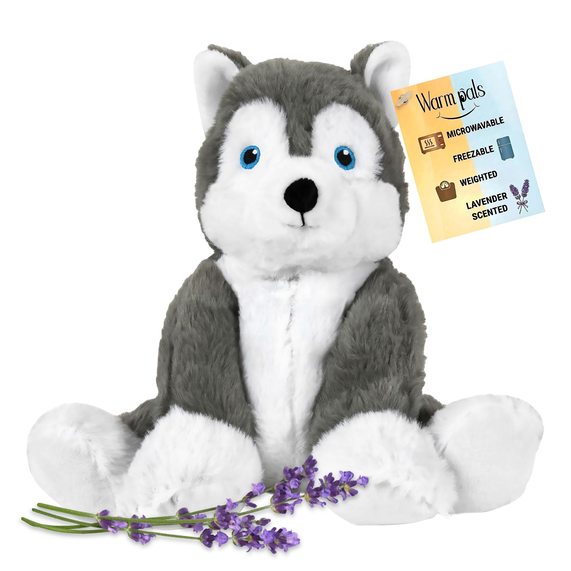 Amazon.com: Hayes Husky - Microwavable & Weighted Plush Stuffed