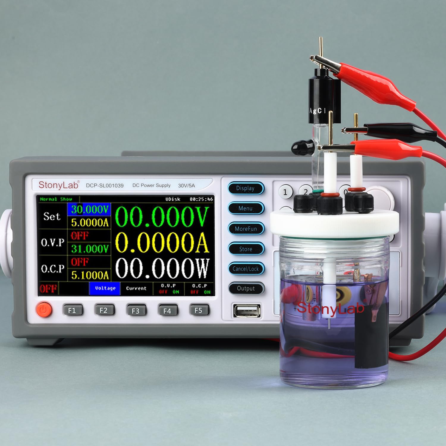 stonylab Platin-Säulenelektrode, 1x5 mm, 99,99% Reinheit, GDMS-getestet für Elektrochemie
