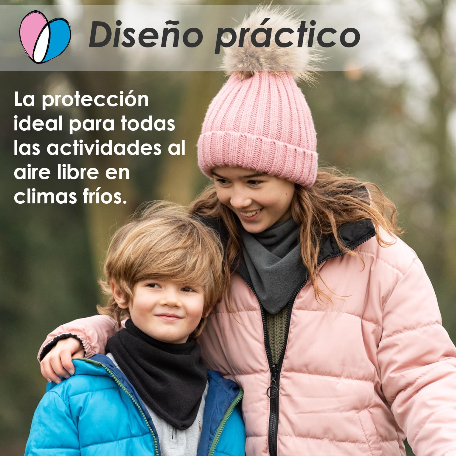 Lovjoy Bufanda/cuello térmico de invierno para bebés y niños: calentador de cuello, suave y cómodo, en muchos colores, adecuado para niños de todas las edades