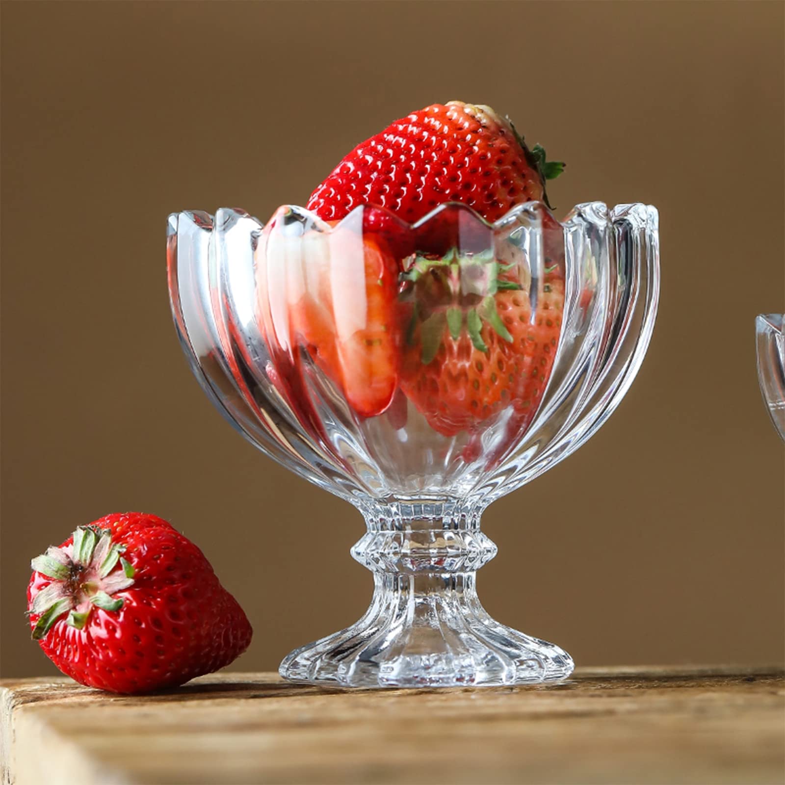 Insalatiere in Vetro, Coppe for Gelato Coppe da Dessert Piatti for Coppe Gelato Coppe for semifreddi di Frutta Bicchieri da Gelato Piatti da budino Adatti for Eventi di Catering(L)