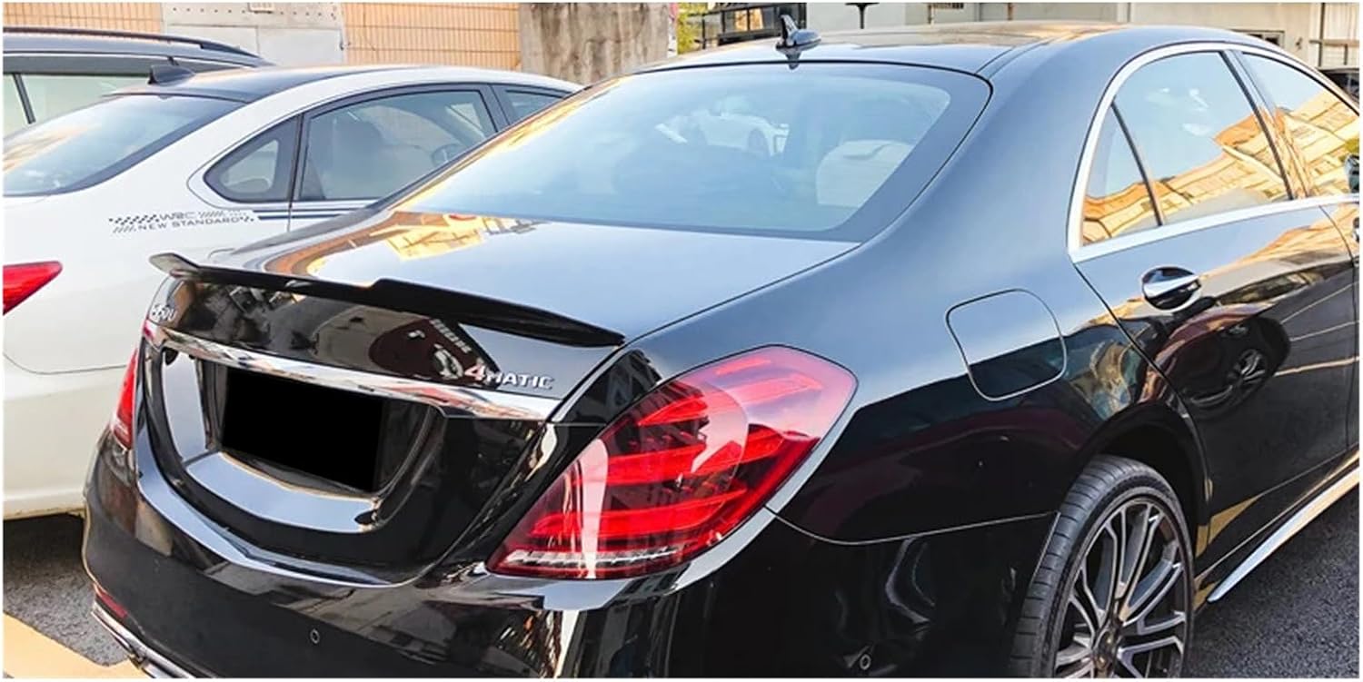 Rear Spoiler Compatible with Mercedes-Benz S-Class W222 2014-2020 Rear Trunk Lip Spoiler Wing Vehicle Body Styling Kit