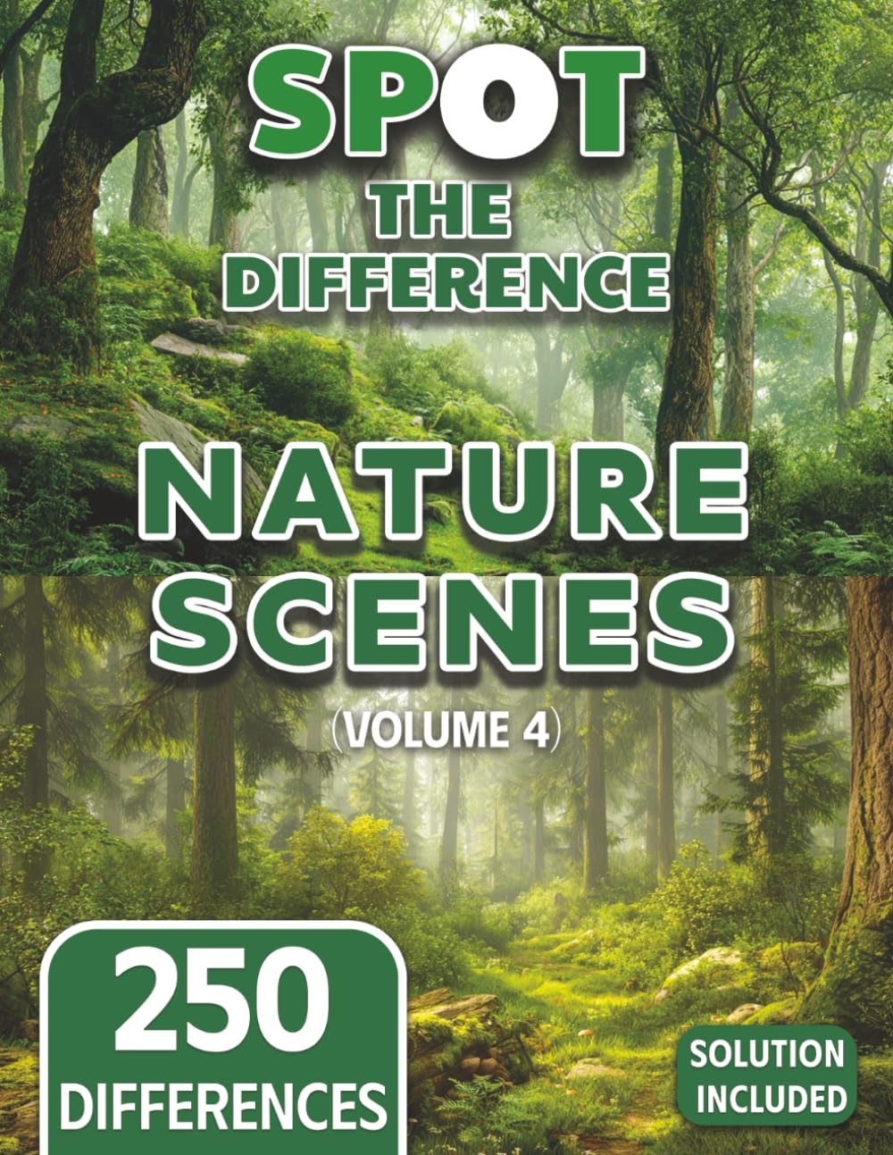 Spot the Difference for Seniors Nature Edition (Volume 4): Relaxing Nature Scenes (Seniors Stay Sharp Series)