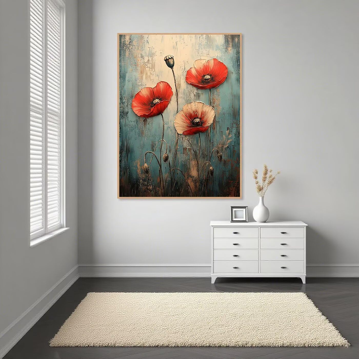 Diamentowa sztuka, czerwone diamenty, zestawy do malowania dla dorosłych, 5D, DIY, mak, pełne wiercenie, haft krzyżykowy, cekiny, klejnoty, obrazy, sztuka i rzemiosło, obrazy do dekoracji ścian domu