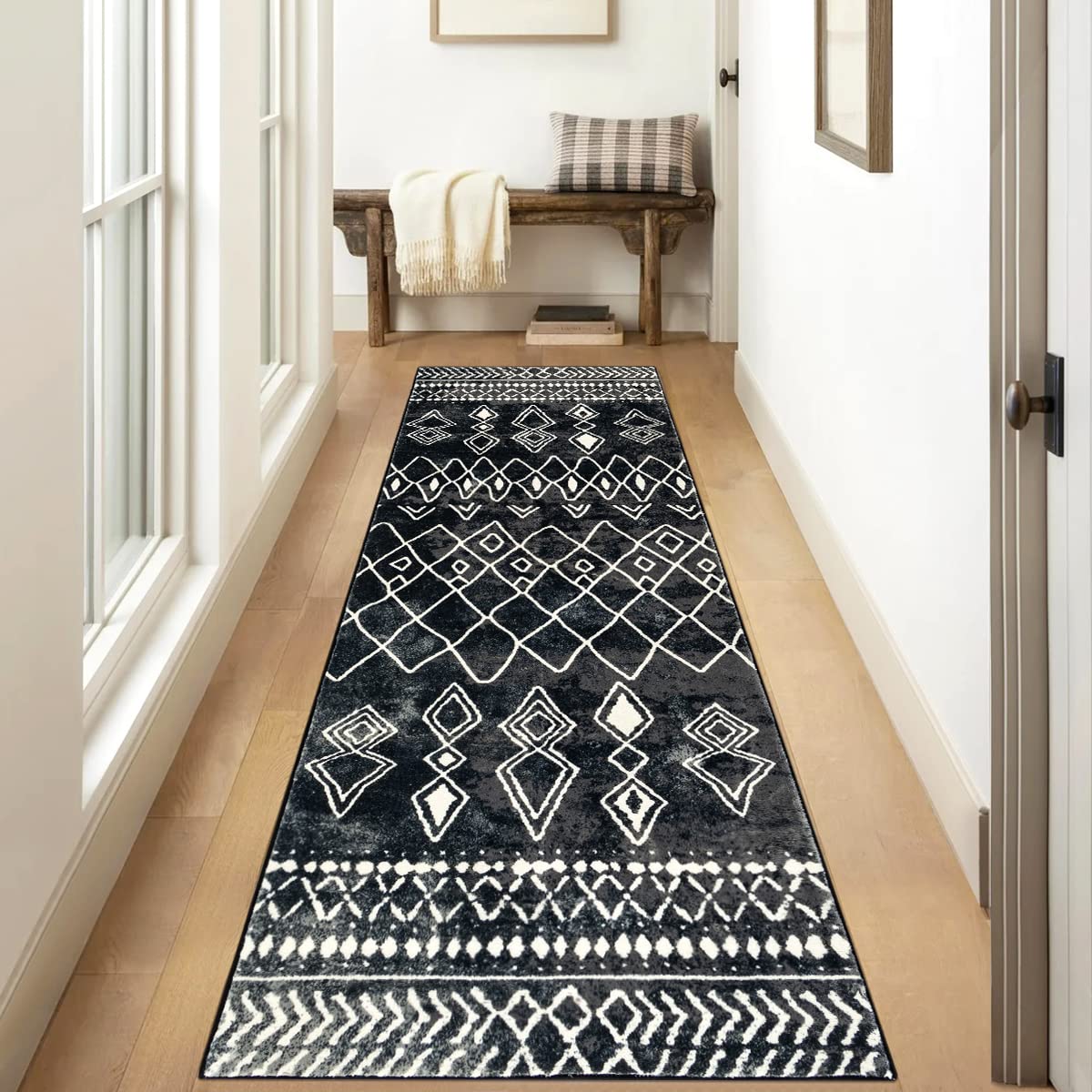 Tappeto Runner 60x300cm In Microfibra - Antiscivolo Per Corridoio E Cucina - Foto 12