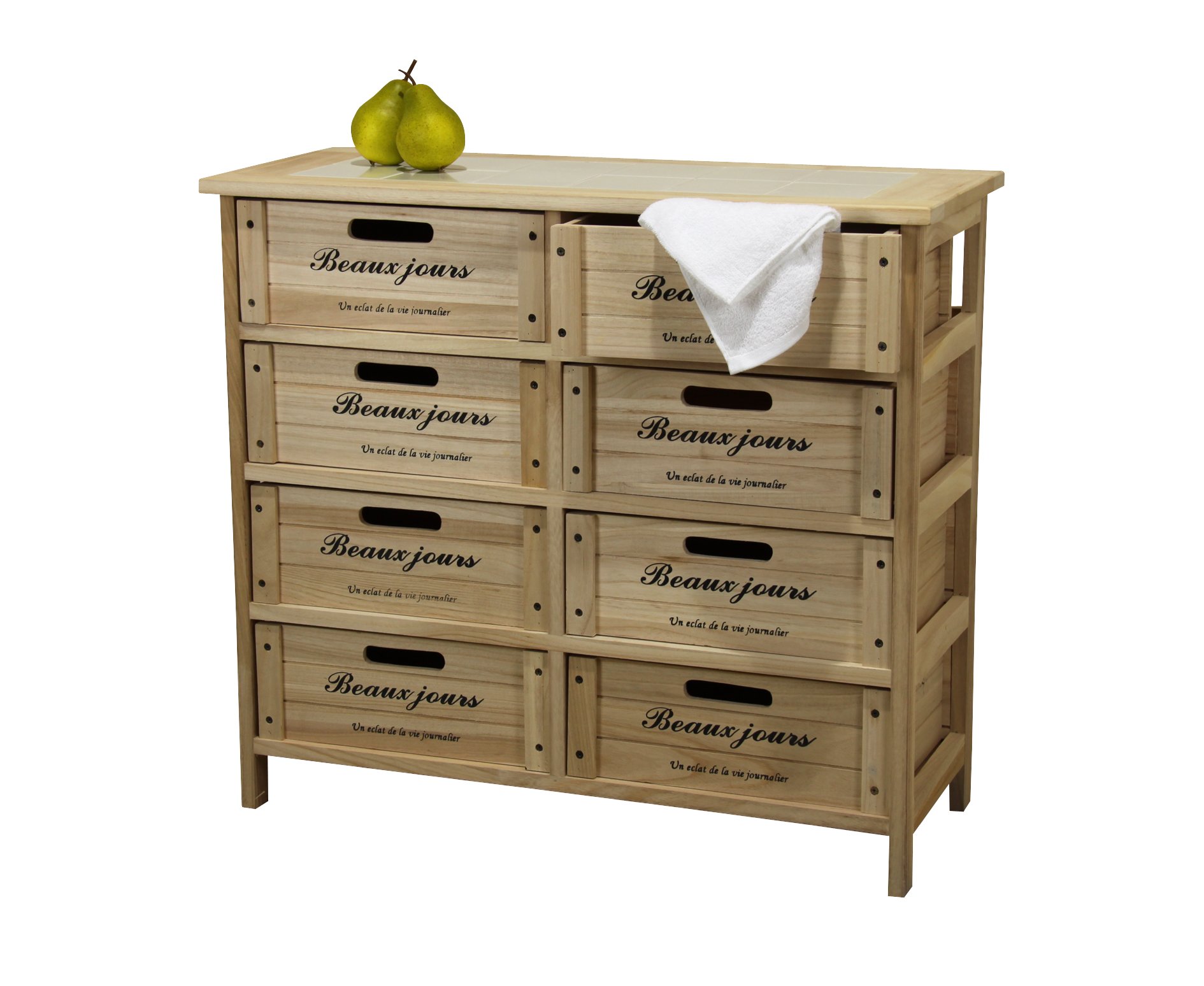 Amazon｜AZUMAYA 桐チェスト8段 BLR-256｜チェスト・タンス オンライン通販