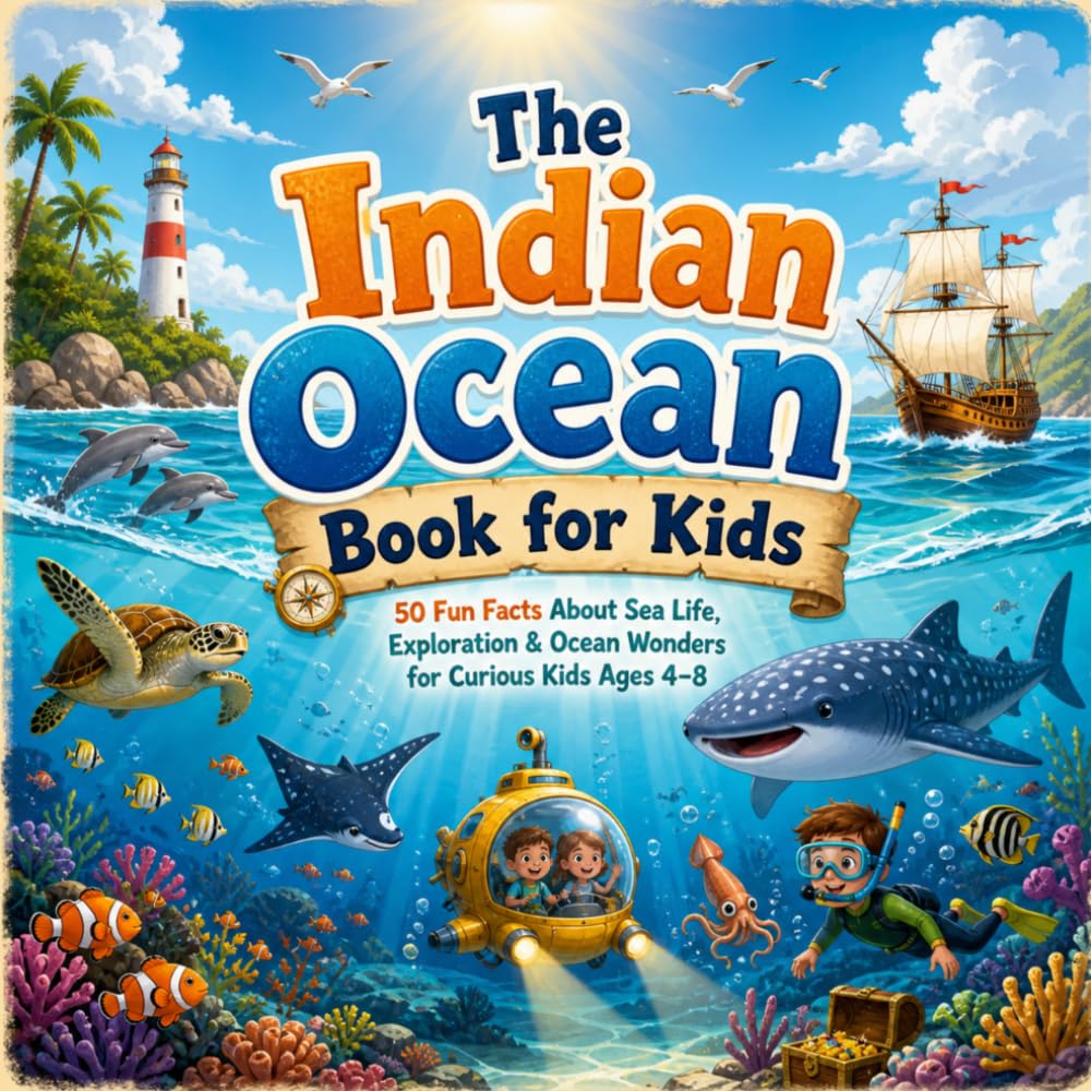 The Indian Ocean Book for Kids: 50 Fun Facts About Sea Life, Exploration & Ocean Wonders for Curious Kids Ages 4–8 (Geography for Kids)