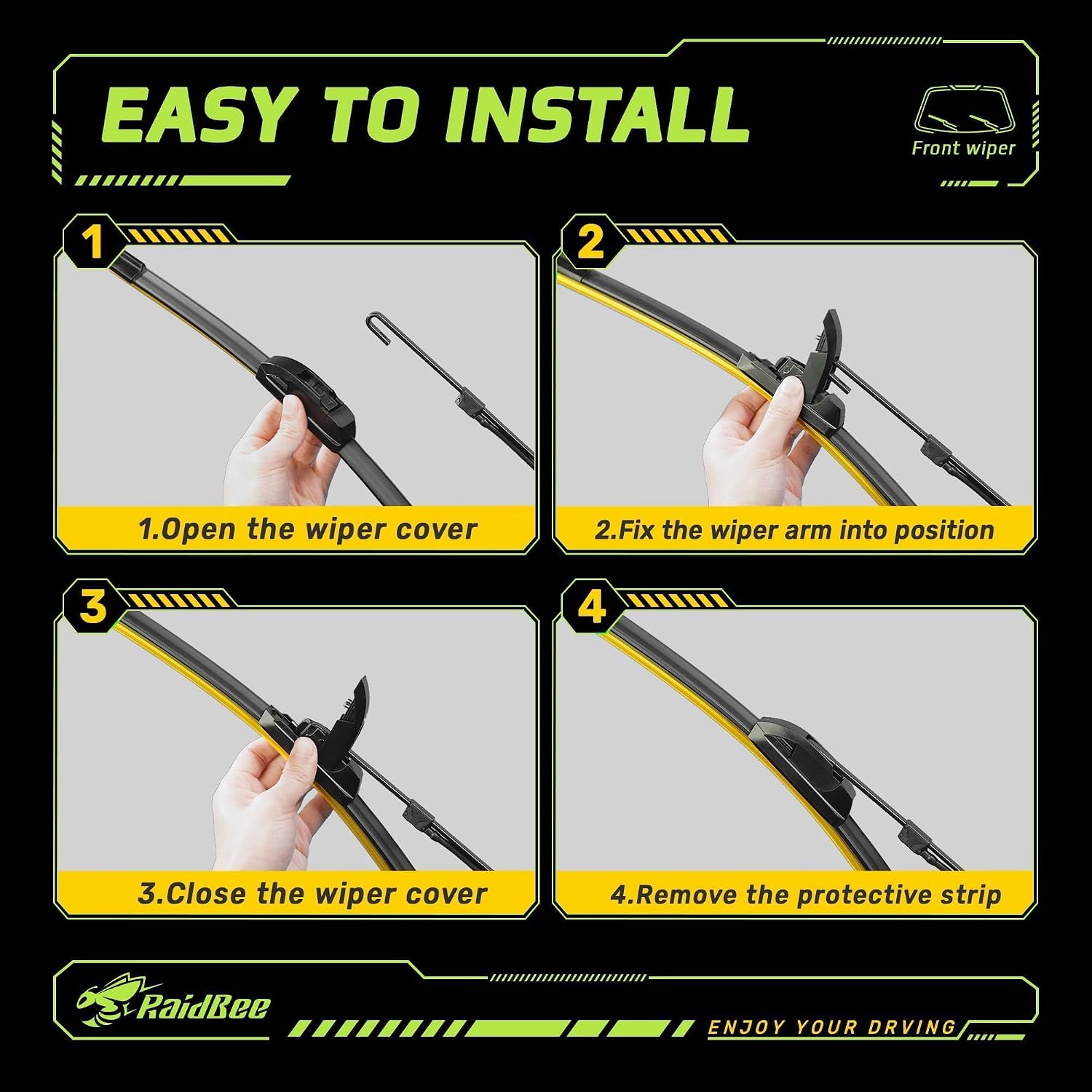 22" and 22" Silicone Windshield Wiper blades Replacement for